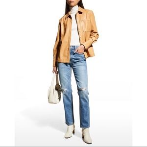 SLVRLAKE Virgina Slim Straight Leg High Rise Jeans in Badlands